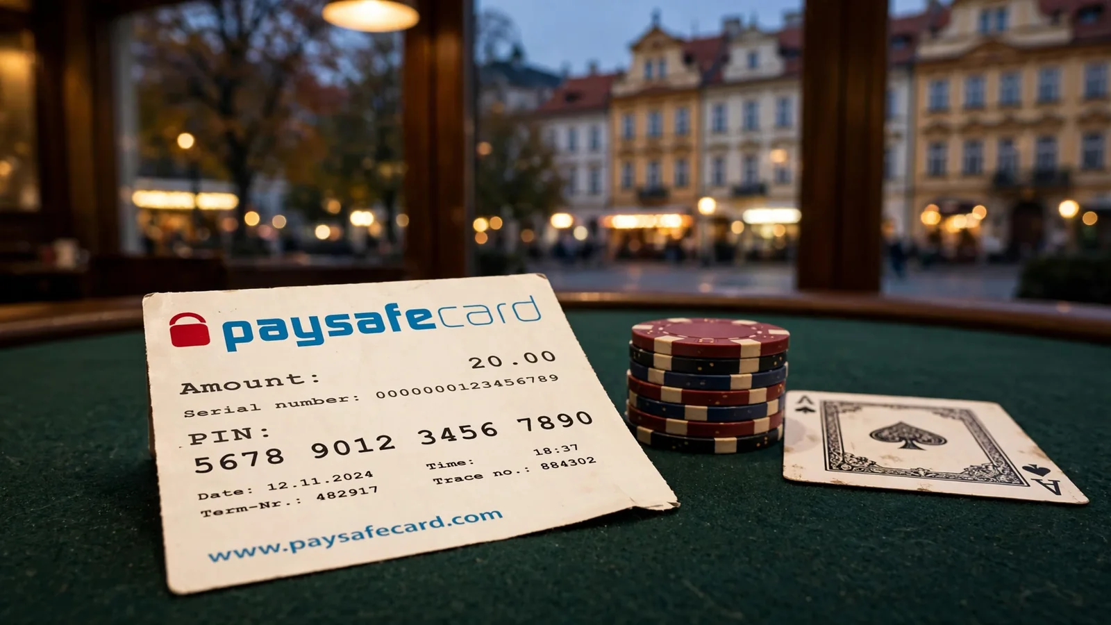Casino platba Paysafecard: vklad a ověření